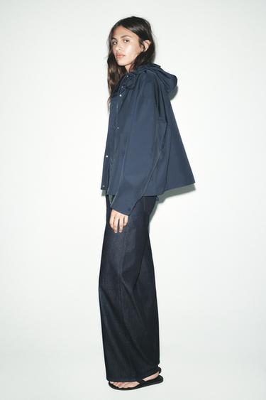 HOODED JACKET - Navy blue by Zara
