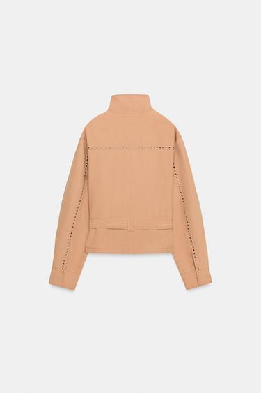 VESTE CLOUS CEINTURE - Pêche de Zara - Image 5