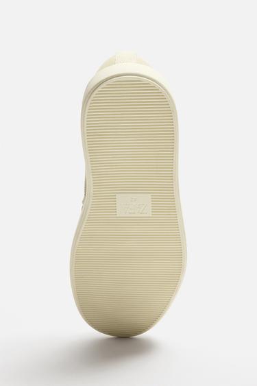 LACELESS TRAINERS - Bone White by Zara - Image 7