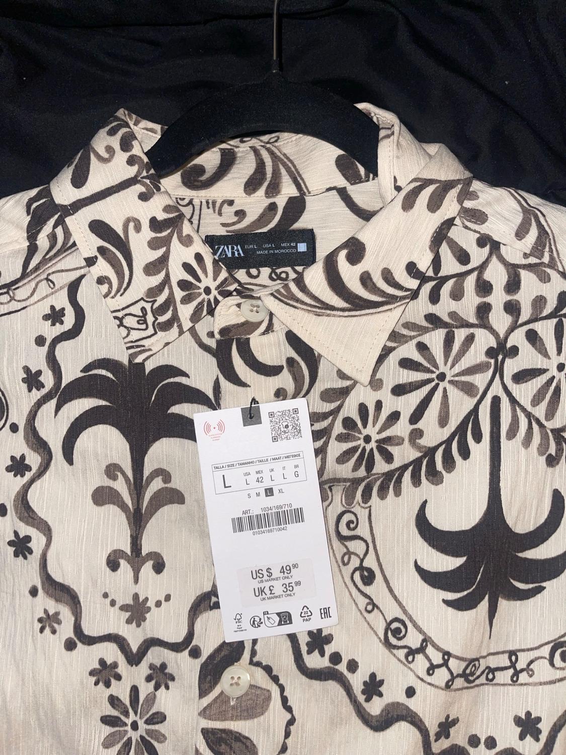 TEXTURED PRINTED SHIRT - Image 2