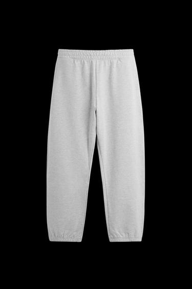 RELAXED FIT JOGGER TROUSERS - Grey marl by Zara - Image 0