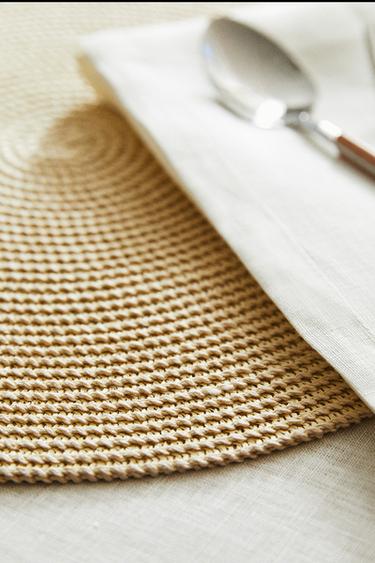 PAPER PLACEMAT (PACK OF 2) - Light beige by Zara - Image 0