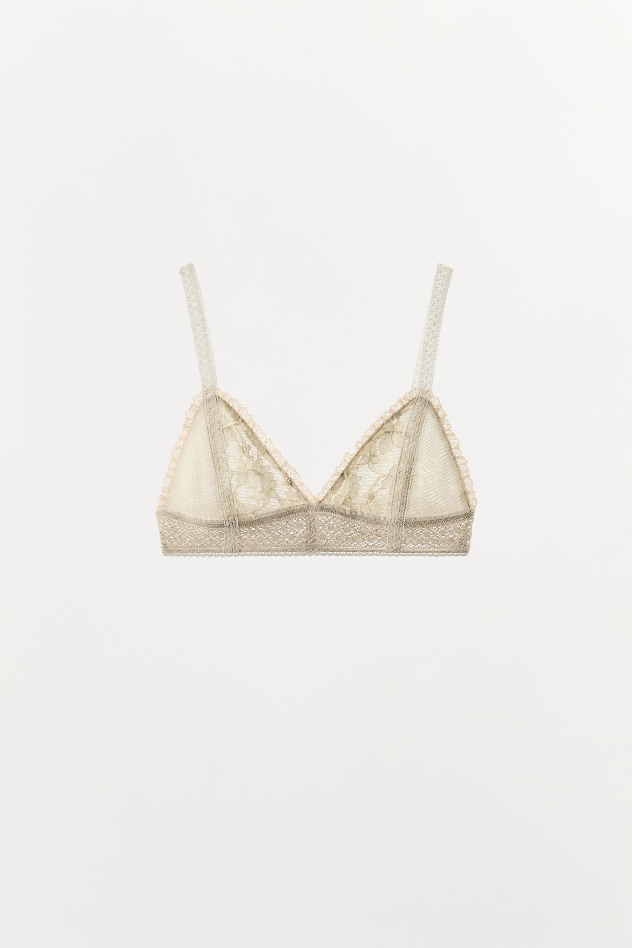 SOUTIEN-GORGE TRIANGLE BRODERIE DENTELLE