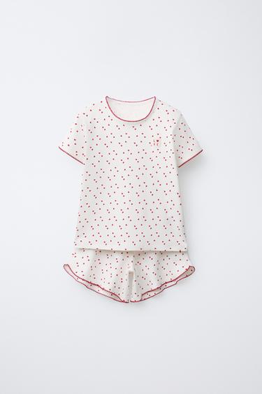 1 1/2-6 YEARS/ HEART PYJAMAS - Ecru by Zara - Image 0
