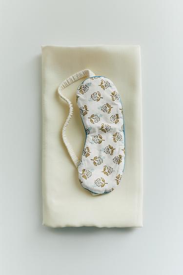 Zara BOHO PRINT EYE MASK - Ecru