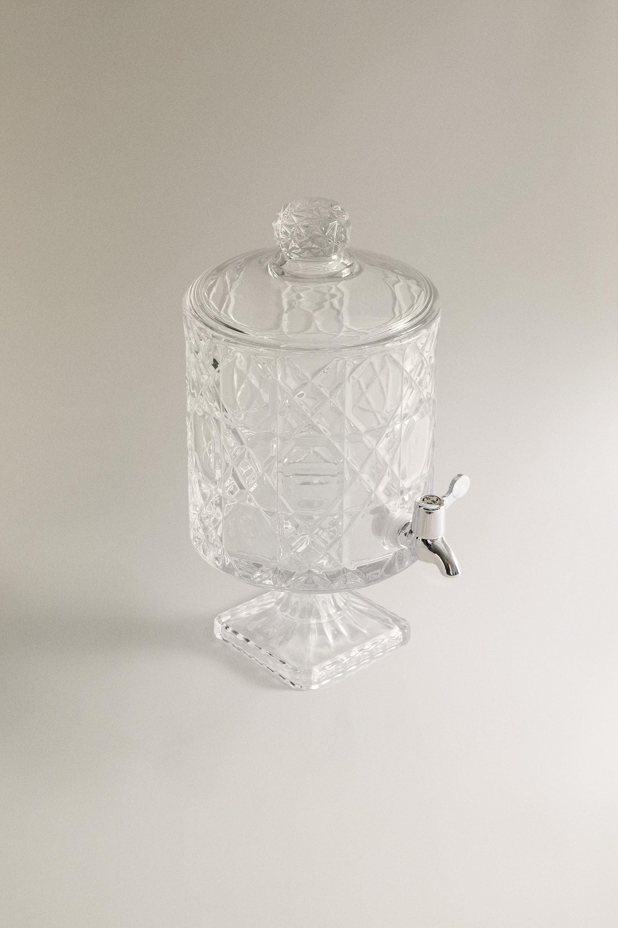GLASS DRINKS DISPENSER — Transparent