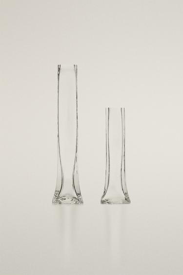 VASE DÉCORATIF HAUT EN VERRE - Transparent de Zara - Image 0