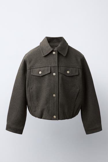 SOFT BALLOON JACKET - Chocolate by Zara