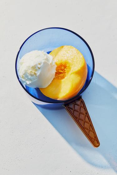 CIOTOLA IN BOROSILICATO CON ASA A GELATO - Giallo di Zara