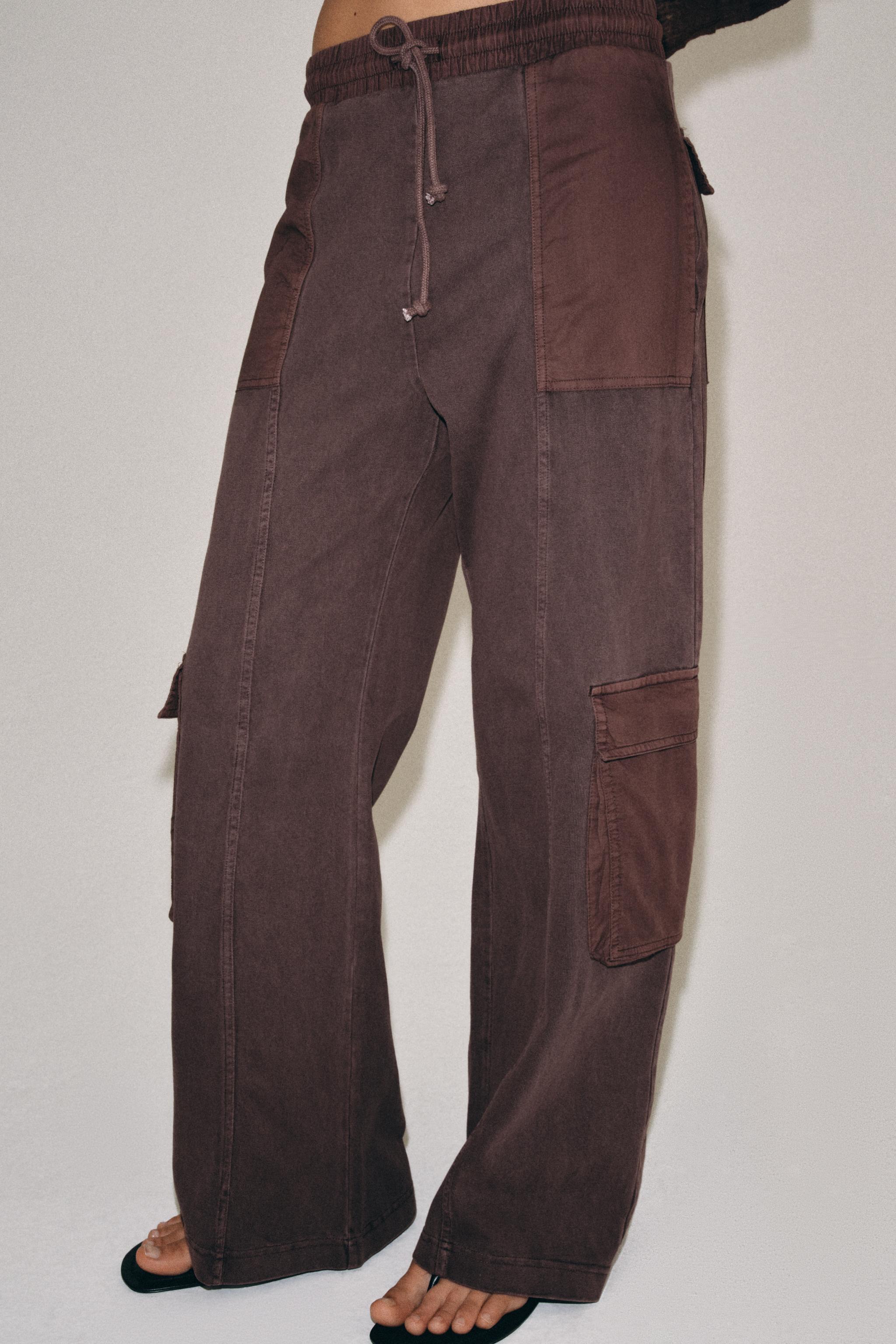 PANTALON CARGO EFFET DÉLAVÉ