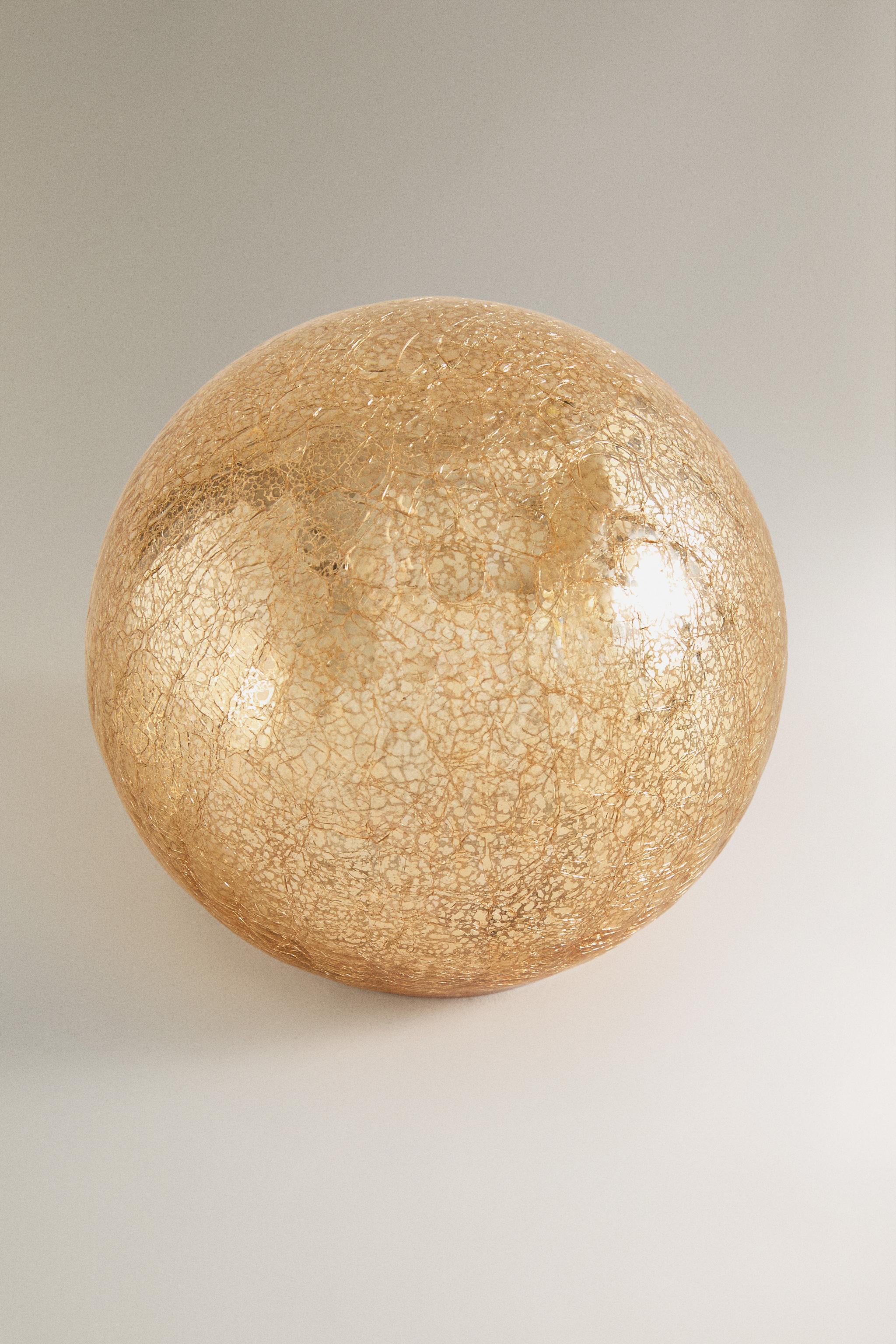 MEDIUM LED LIGHT CHRISTMAS BALL ORNAMENT