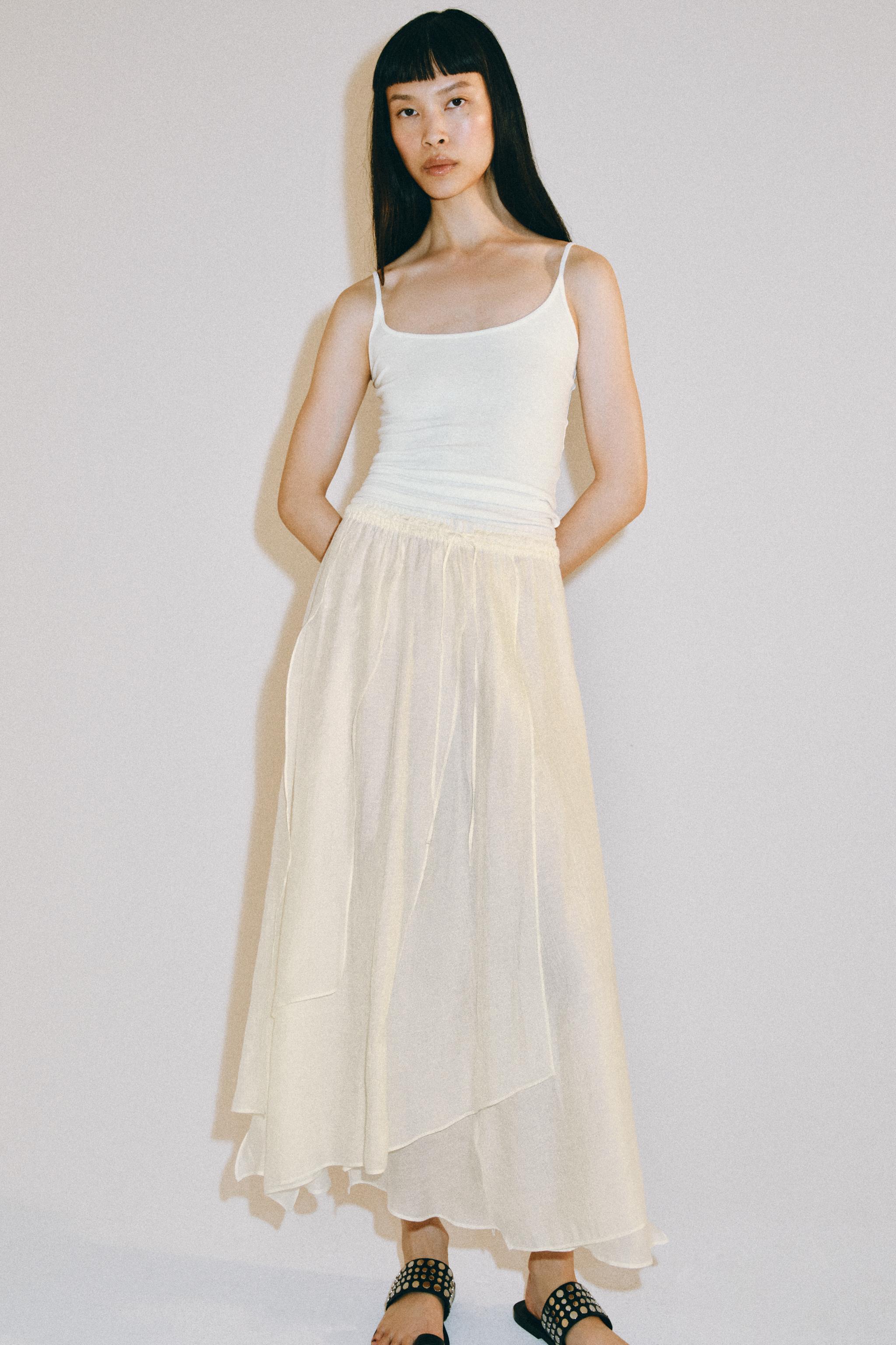 ZW COLLECTION FLOWY MIDI SKIRT