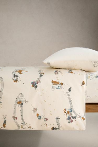 CHILDREN'S CHRISTMAS THE ARISTOCATS ©DISNEY FITTED SHEET - Multicoloured by Zara - Image 2