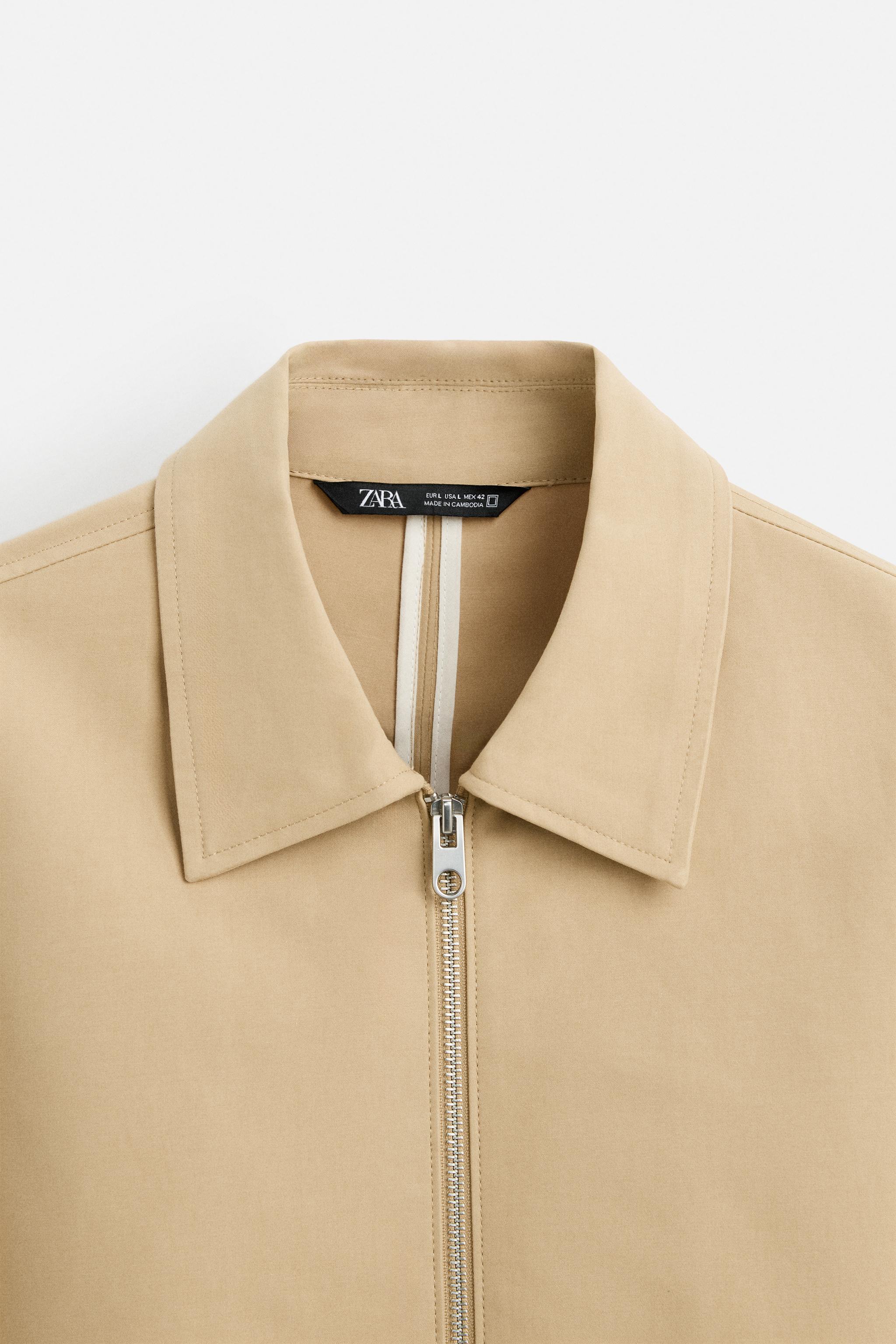パイピングシームジャケット - ミディアムキャメル | ZARA Japan