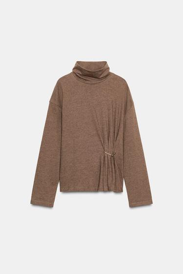 METALL APPLIKATSIYALI SOFT TOP - Teri rangi Zara tomonidan