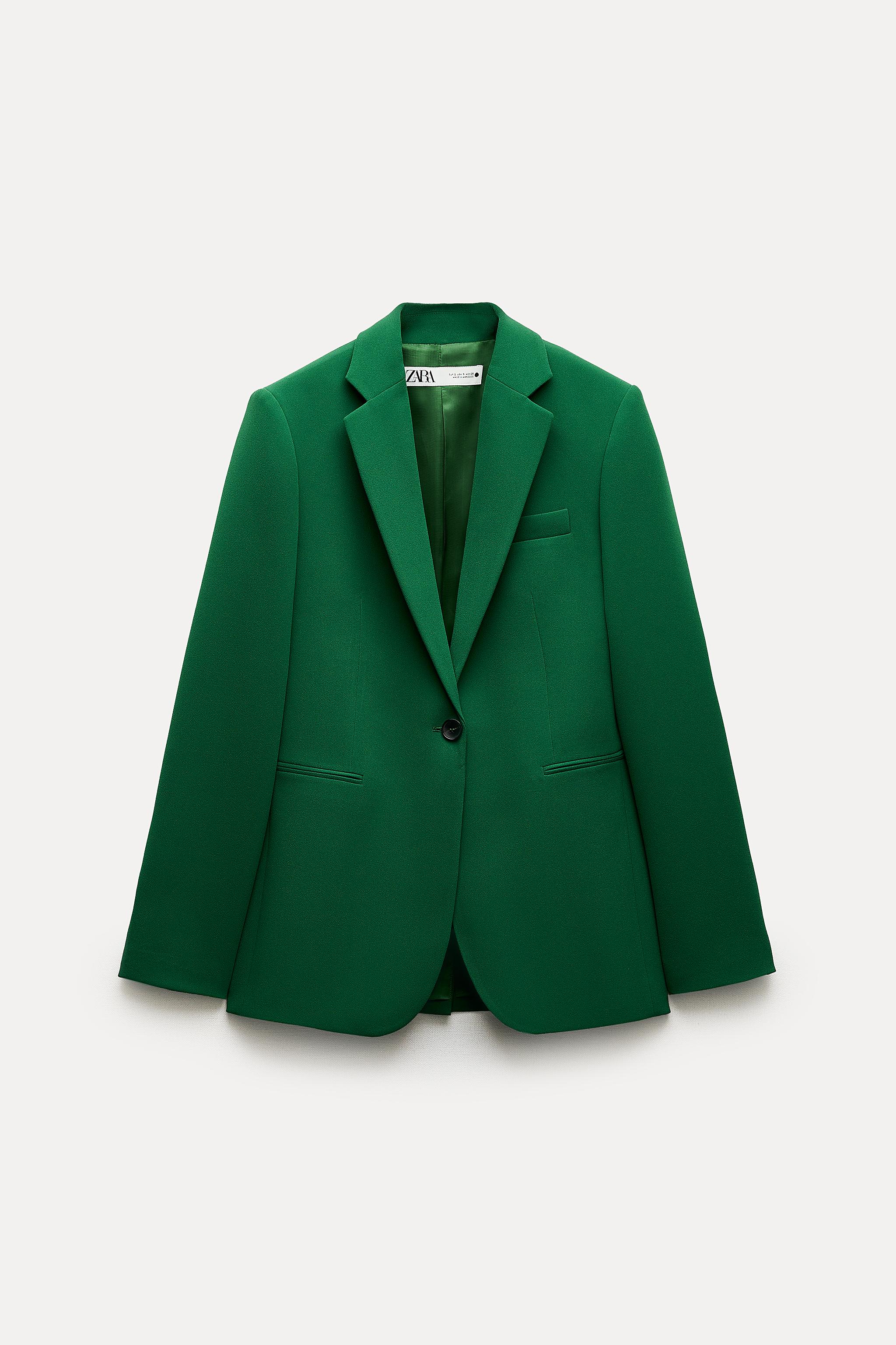 ZW COLLECTION TAILORED BUTTONED JACKET - Green