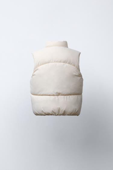 WATER-REPELLENT PADDED GILET - Ecru by Zara - Image 2