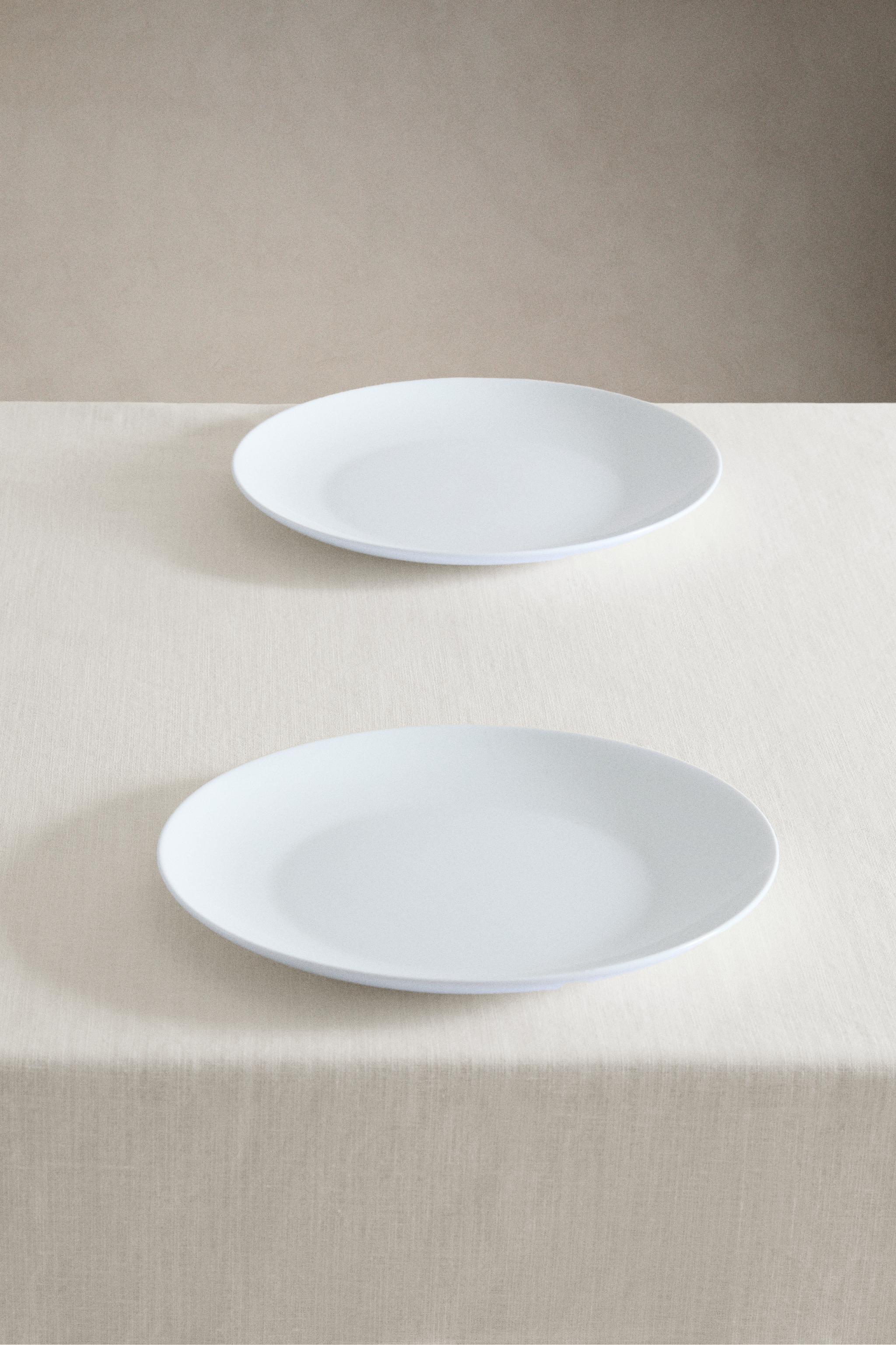 PLAIN LINEN TABLECLOTH — White