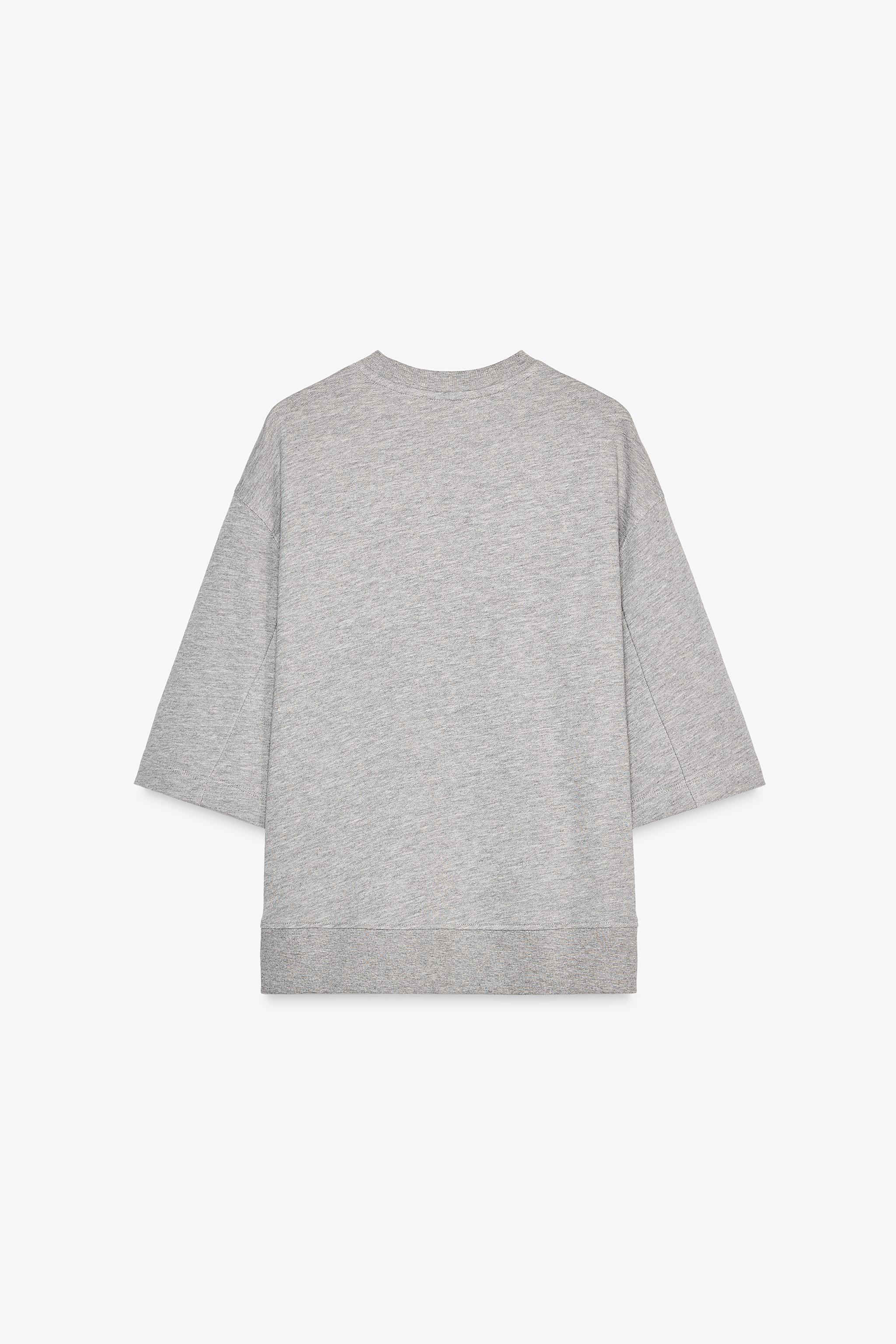 WASHED OVERSIZED SWEATSHIRT - Gray marl | ZARA United States