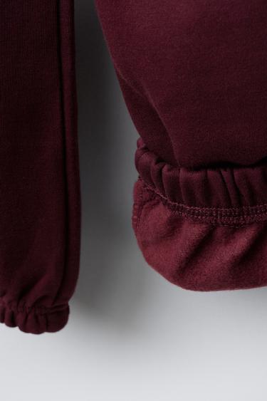 ENSEMBLE SWEAT-SHIRT ET PANTALON JOGGER - Bordeaux de Zara - Image 7