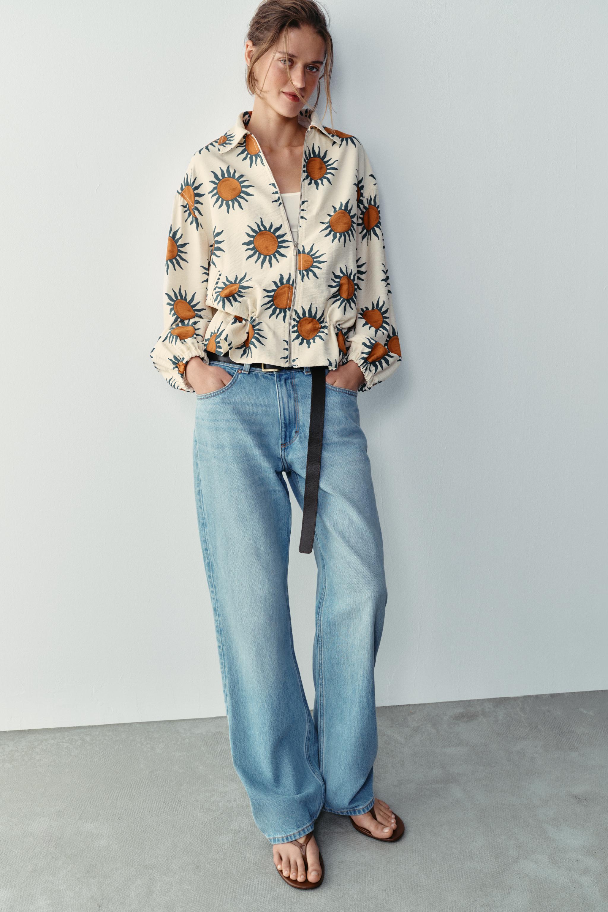Женские куртки Zara PRINTED BOMBER JACKET — фото 3