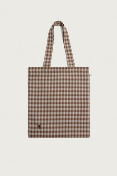 FABRIC TOTE BAG - Brown by Zara