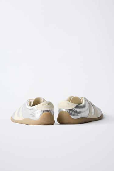 METALLIC SNEAKERS - Silver by Zara - Image 5