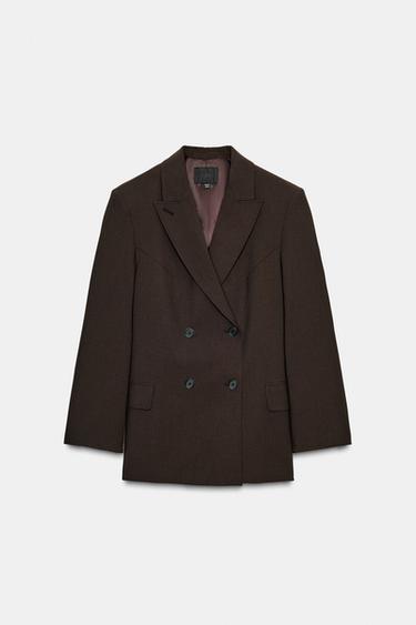 DOPPELREIHIGER OVERSIZE-BLAZER - Braun von Zara - Bild 0