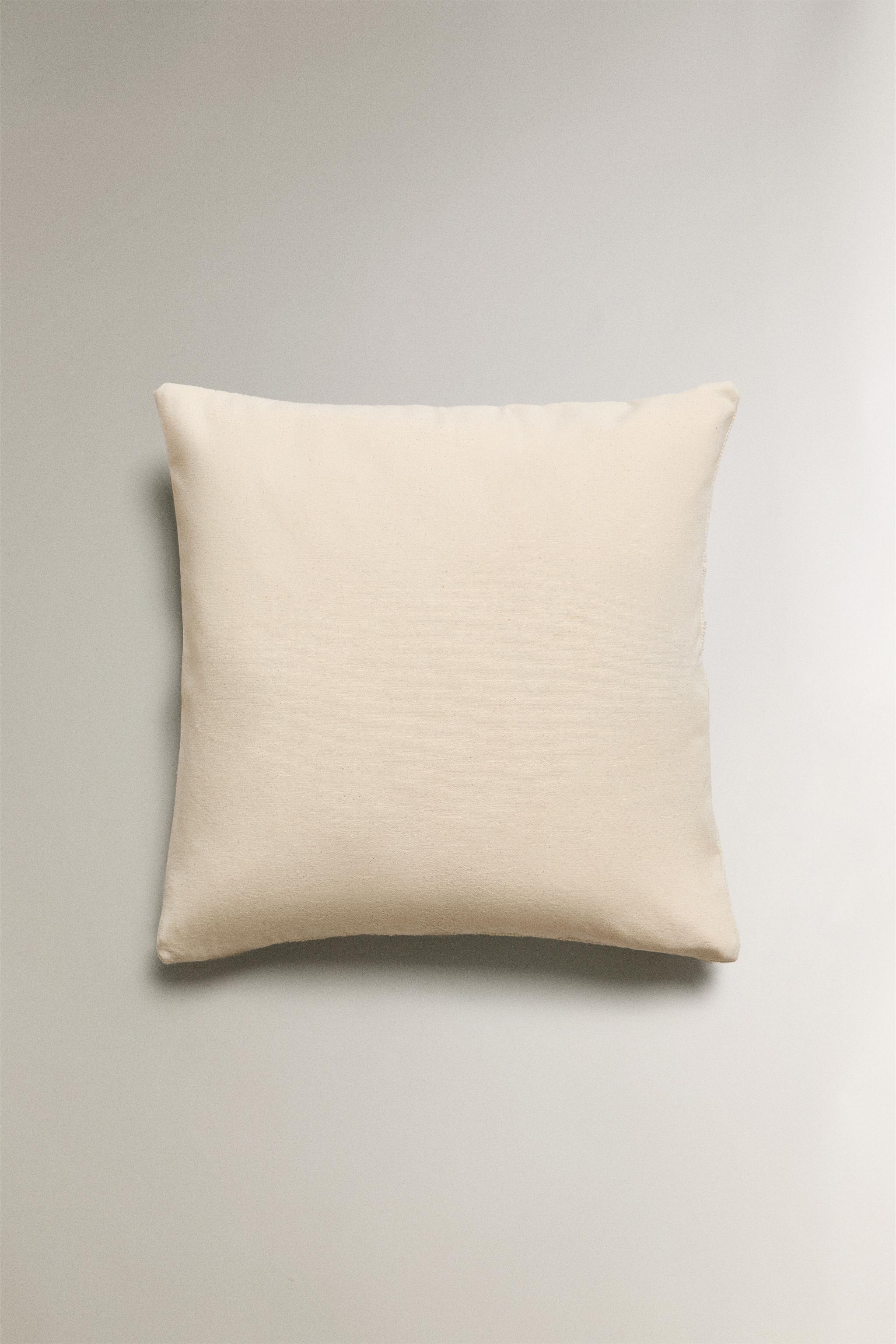 EMBROIDERED THROW PILLOW COVER