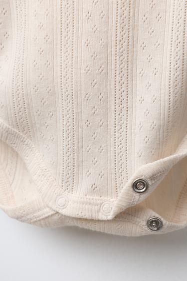 POINTELLE BODYSUIT - Vanilla by Zara - Image 4