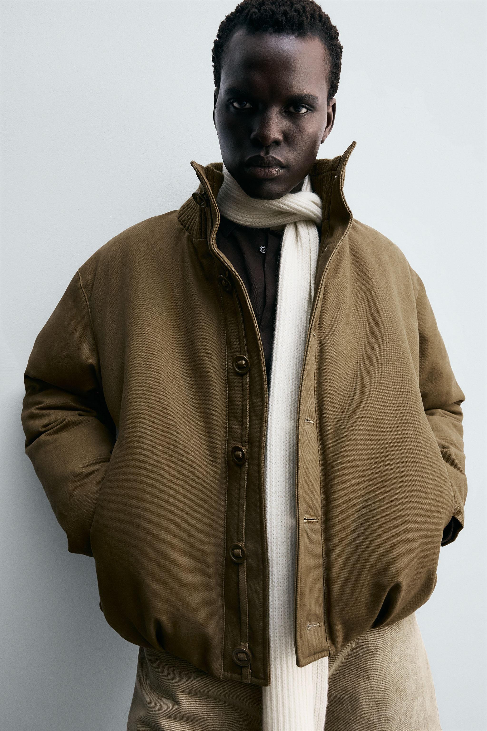 COTTON PADDED JACKET - Khaki | ZARA United States