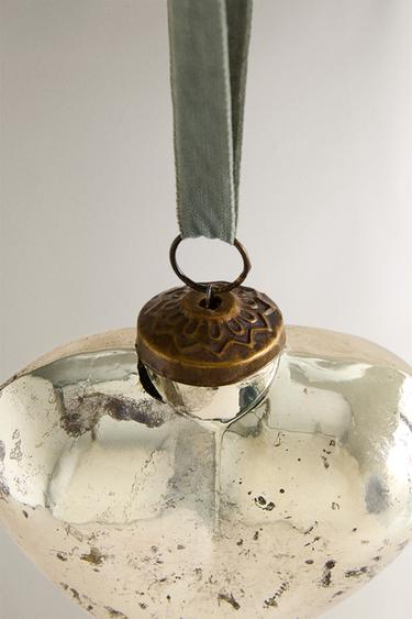 HEART CHRISTMAS TREE DECORATION - Silver by Zara - Image 2