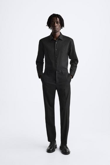 CAMISA ESTRUCTURA EASY CARE - Negro de Zara - Imagen 0