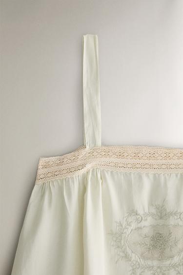 OPENWORK SATIN TOP - Sea green by Zara - Image 2