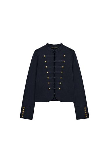 GILET À BOUTONS - Bleu marine de Zara