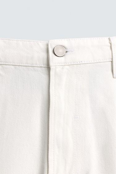 STRAIGHT-LEG JEANS - White by Zara - Image 8