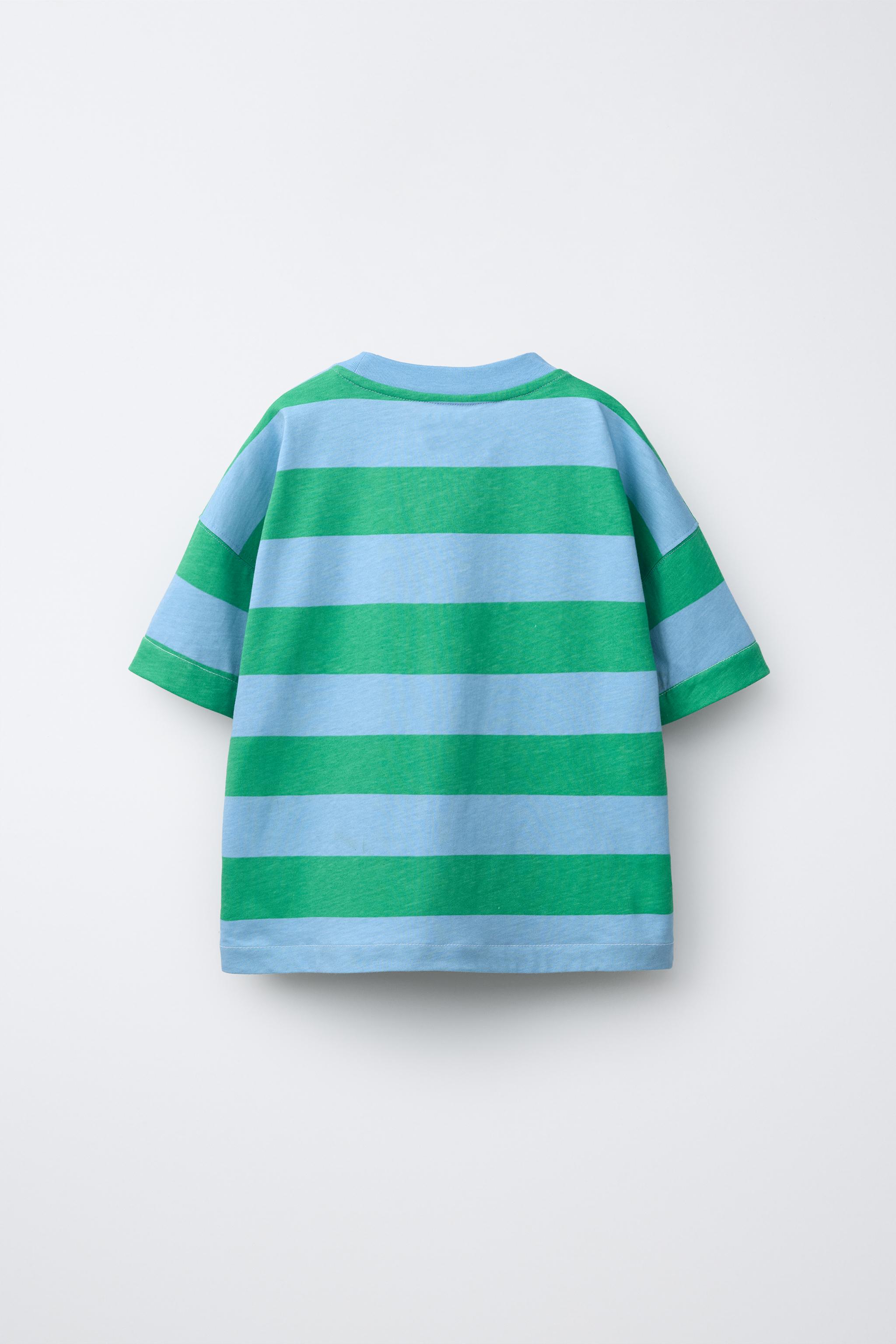 BUTTER PRINT STRIPED T-SHIRT