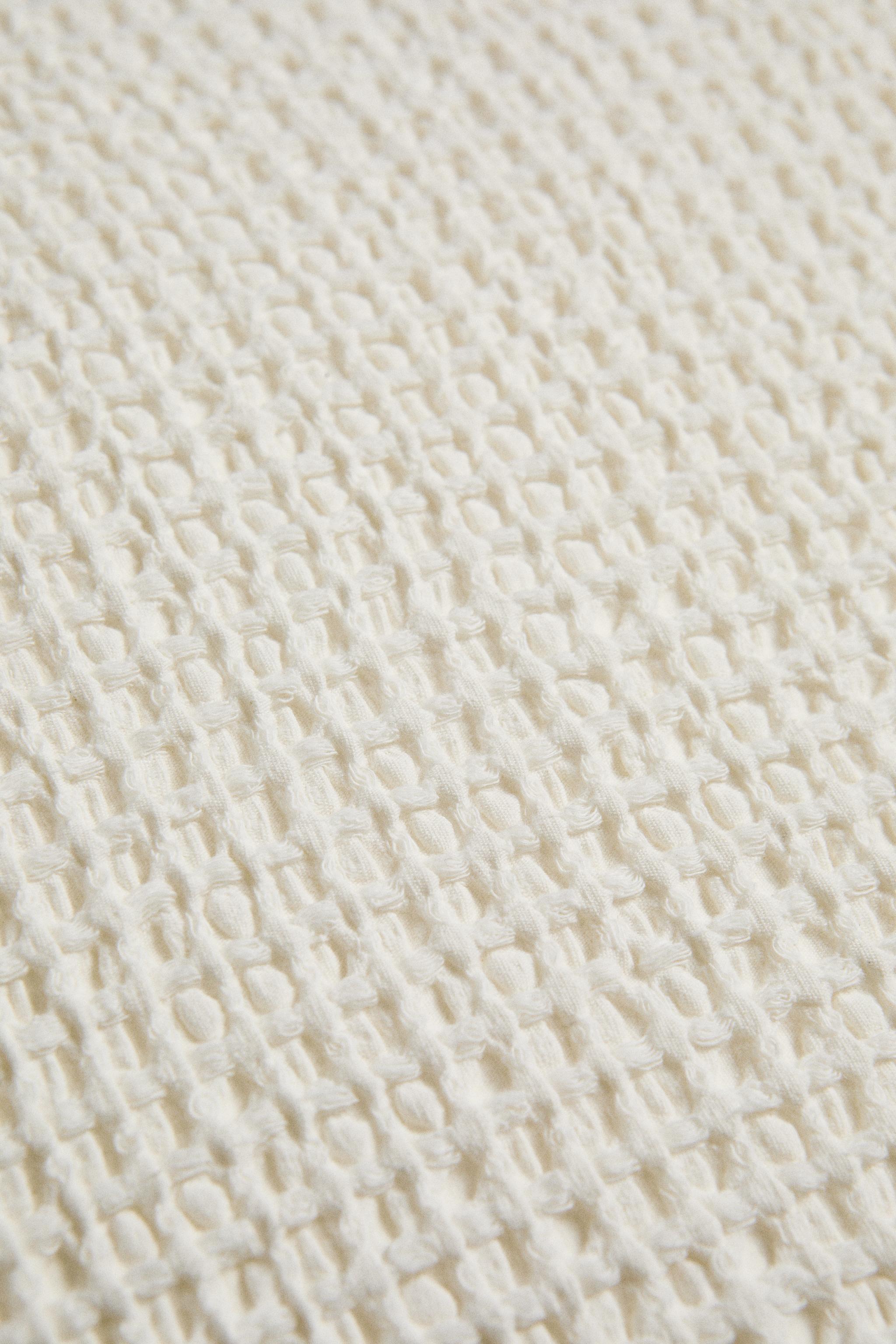 MINI WAFFLE KNIT THROW PILLOW COVER
