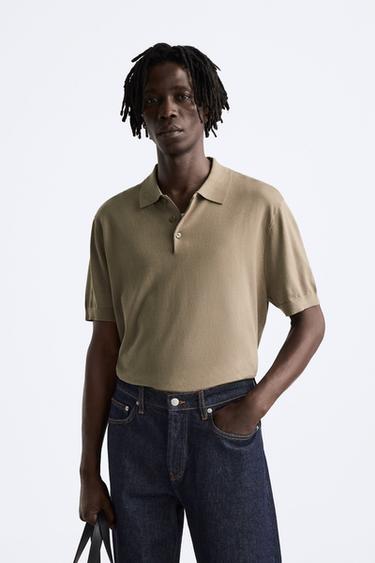 POLO PUNTO ALGODÓN - LYOCELL - Arena de Zara