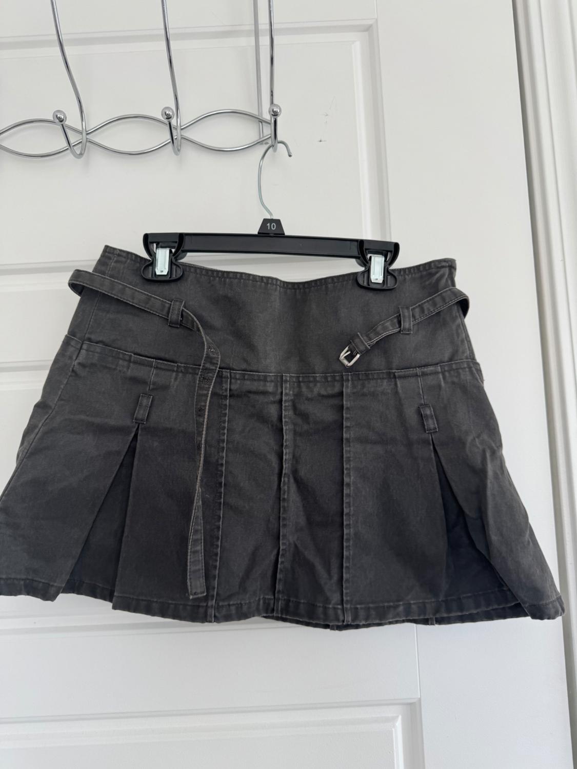 WAXED MINI SKIRT