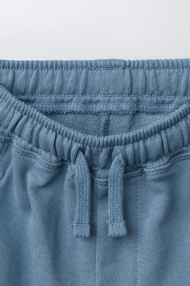BARREL PLUSH TROUSERS WITH LABEL - Light blue by Zara - Image 2