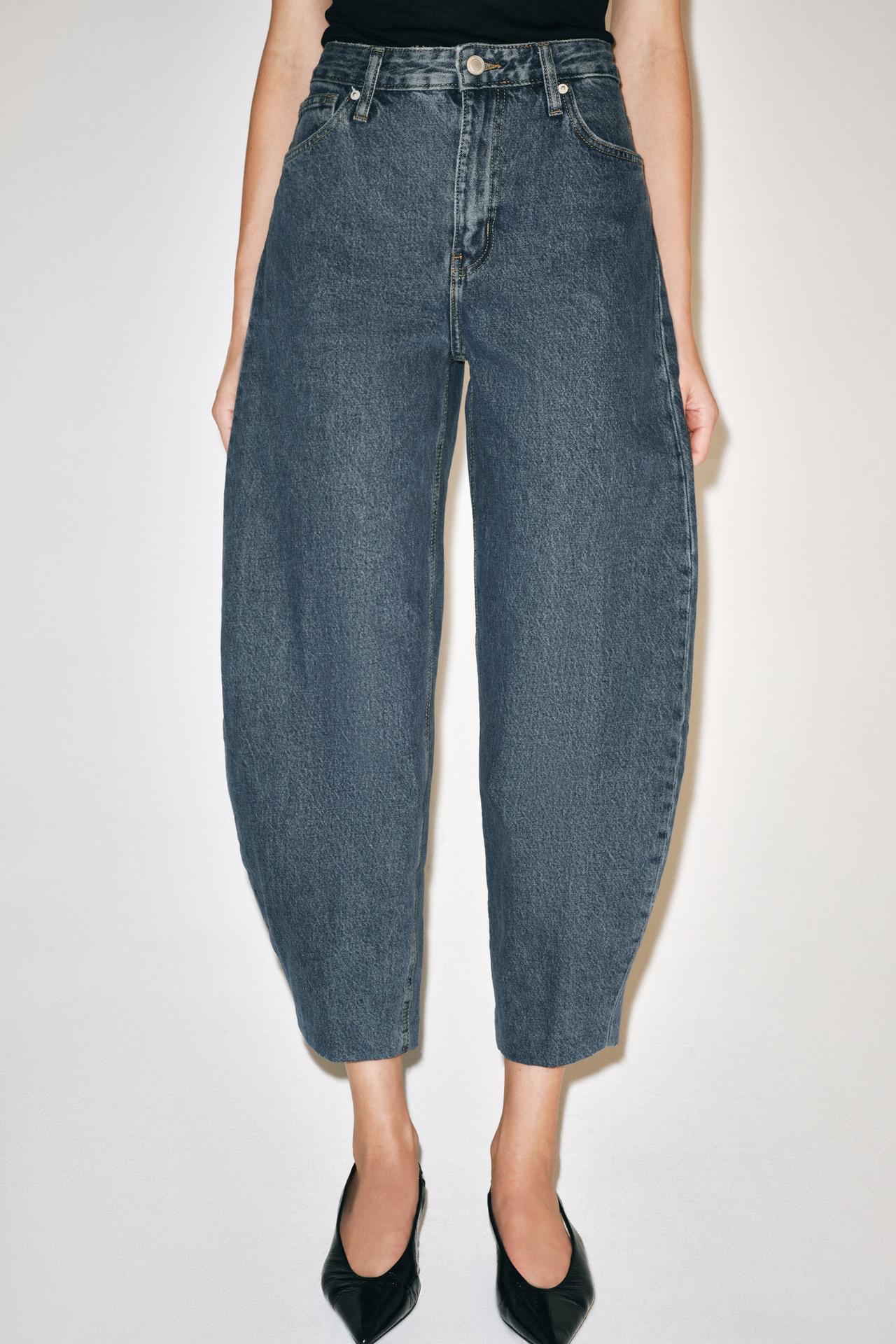 ZW COLLECTION HIGH-RISE TAPERED JEANS — Indigo