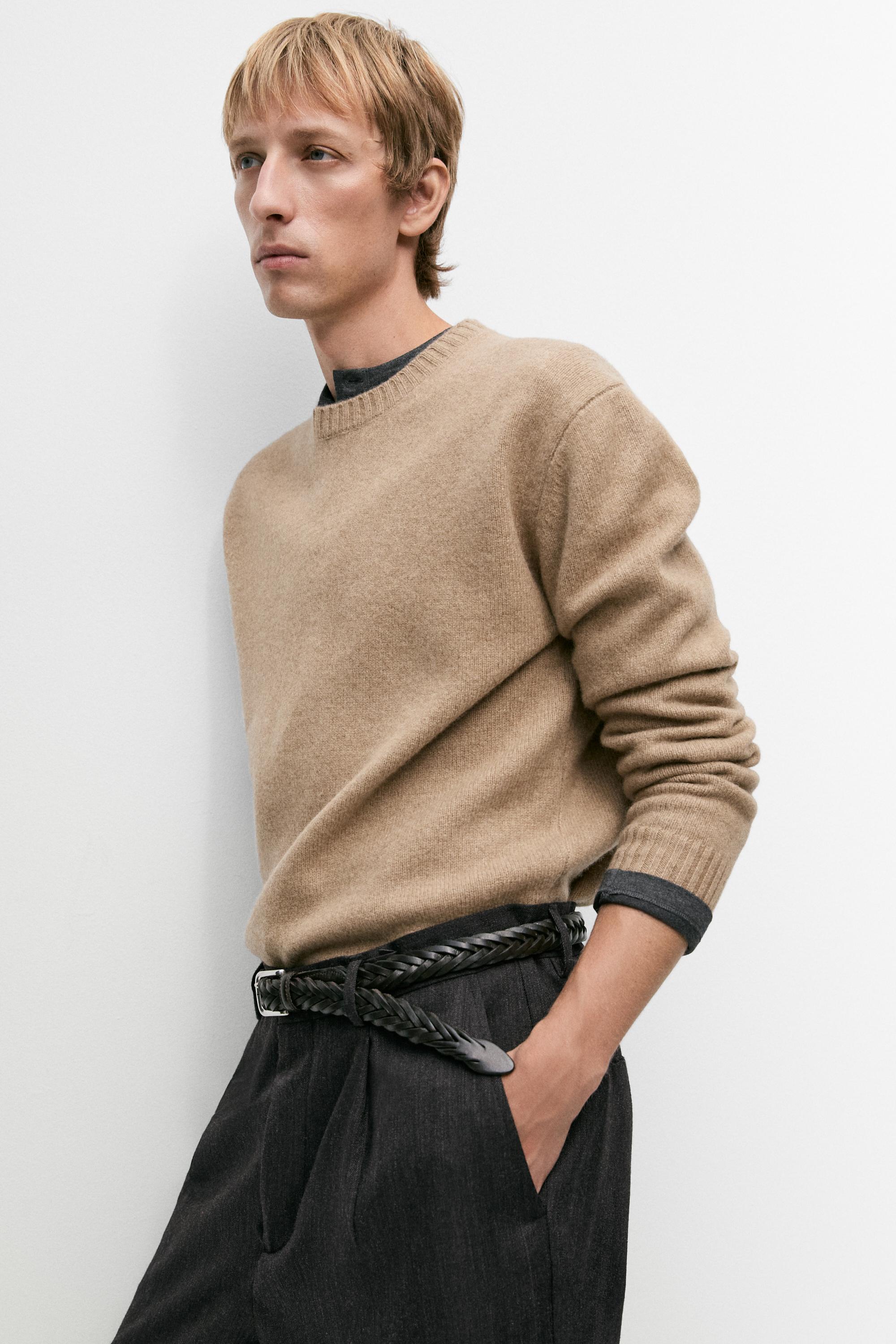Pull en maille laine mélangée