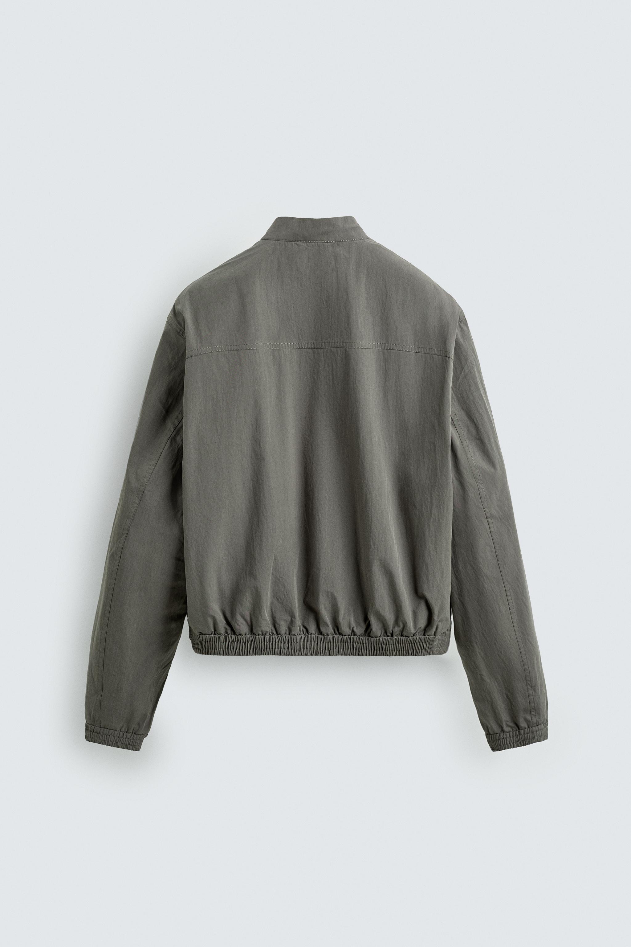  クロップドジャケット M クロップドフィットテクニカルジャケット - モールグレー | ZARA Japan