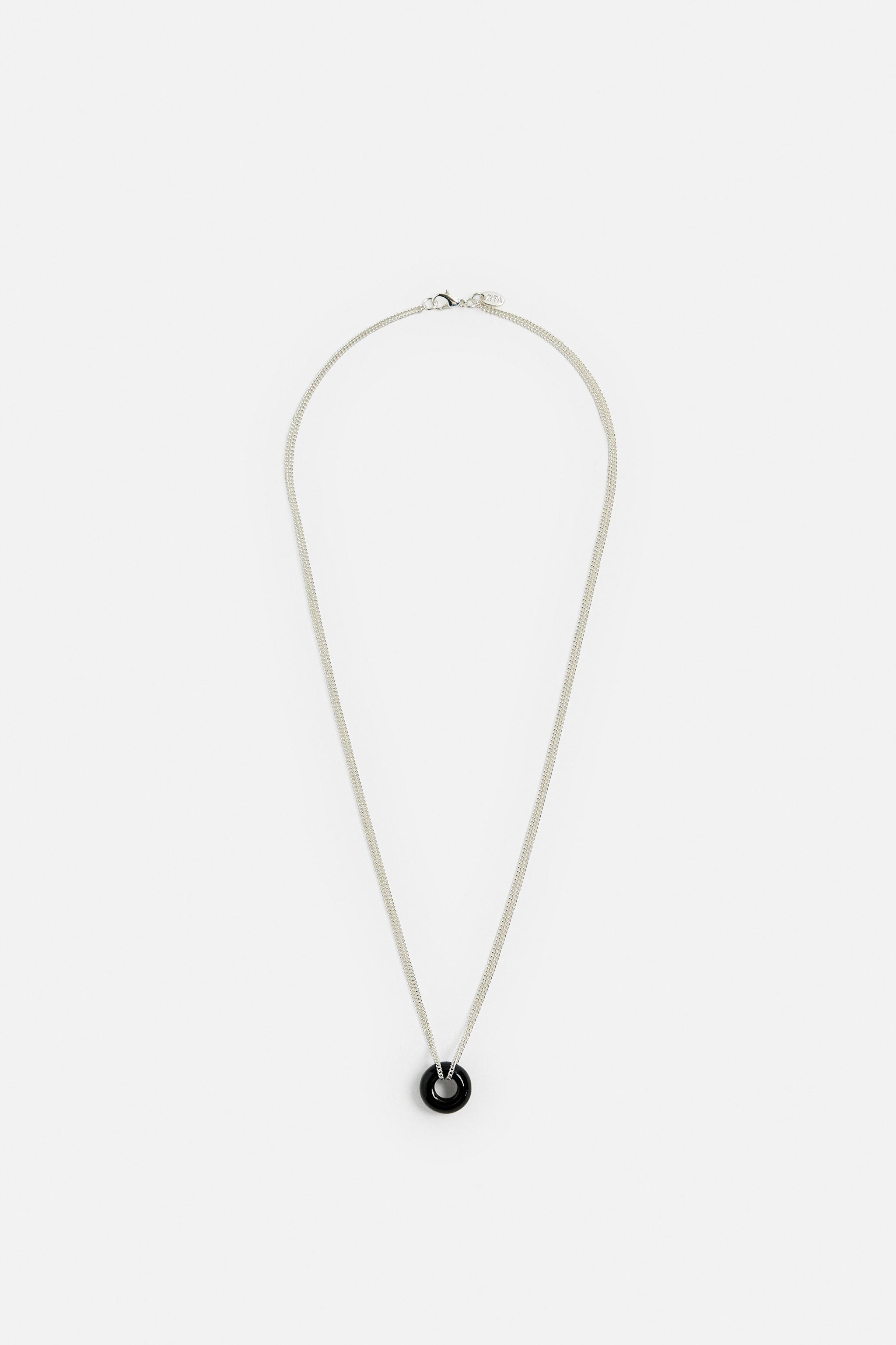 MIXED PENDANT NECKLACE - Silver | ZARA United States MIXED PENDANT NECKLACE - Silver | ZARA United States