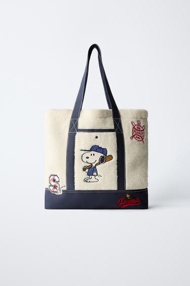 Zara 史努比花生漫畫™ 托特包 - 白色 - 圖片 0