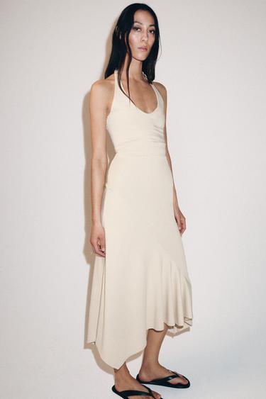 OPEN-BACK DRESS - Beige by Zara - Image 3