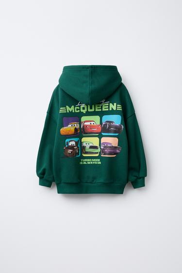 BLUZË HOODIE ME STAMPIM CARS RAYO MCQUEEN © DISNEY - E gjelbër nga Zara