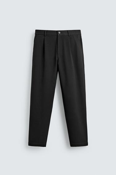 PANTALLONA STRAIGHT FIT COMFORT - E zezë nga Zara
