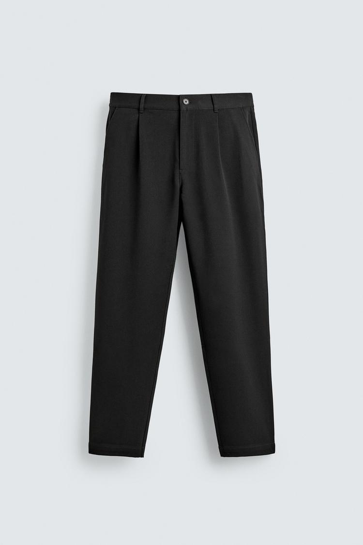 ZARA COMFORT STRAIGHT-LEG TROUSERS